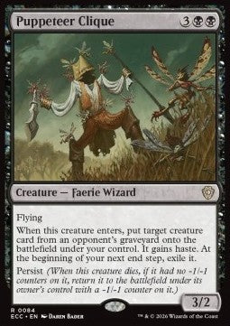 Puppeteer Clique - Commander: Lorwyn Eclipsed (Rare) [ECC-84]