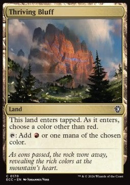 Thriving Bluff - Commander: Lorwyn Eclipsed (Common) [ECC-170]