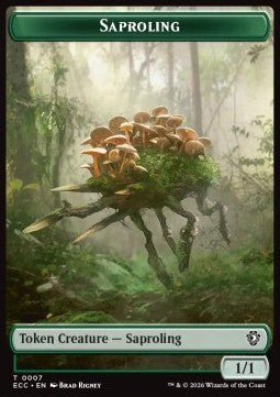 Saproling Token (G 1/1) // Poison Counter - Lorwyn Eclipsed: Tokens (Token) [TECL-CT 7/13]