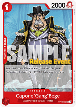 Capone"Gang"Bege (OP14-003) - Promos: The Azure Sea's Seven (Common) [OP14P-003]