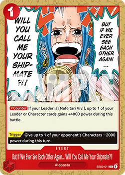 But If We Ever See Each Other Again... Will You Call Me Your Shipmate?!! (EB03-011) (V.1) - Heroines Edition (Common) [EB03-011]