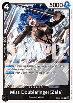 Miss Doublefinger(Zala) (EB03-046) (V.1) - Heroines Edition (Common) [EB03-046]