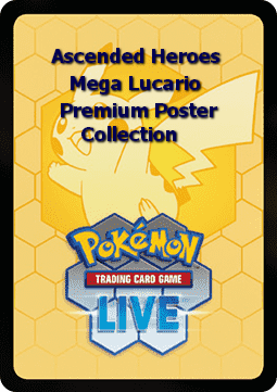 Ascended Heroes Live Code Card: Mega Lucario Premium Poster Collection