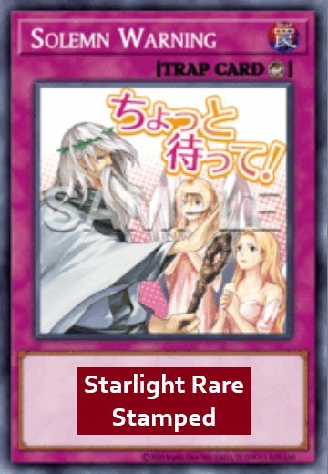 Solemn Warning (V.2 - Starlight Rare) - Rarity Collection 5 (Starlight Rare) [RA05-126]