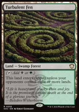Turbulent Fen - Commander: Secrets of Strixhaven (Rare) [SOC-55]