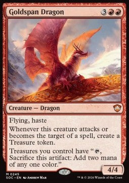 Goldspan Dragon - Commander: Secrets of Strixhaven (Mythic) [SOC-245]
