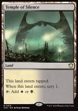 Temple of Silence - Commander: Secrets of Strixhaven (Rare) [SOC-415]