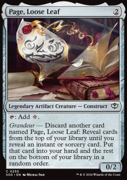 Page, Loose Leaf
