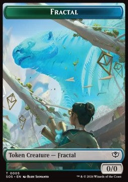 Fractal Token (GU 0/0) // Pest Token (BG 1/1 Attack) (V.2)