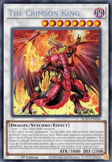 The Crimson King (V.1 - Secret Rare) - Blazing Dominion (Secret Rare) [BLZD-036]