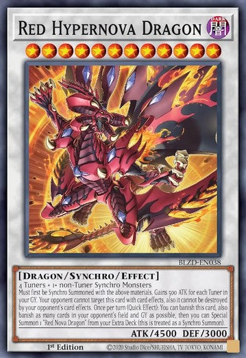 Red Hypernova Dragon - Blazing Dominion (Super Rare) [BLZD-038]