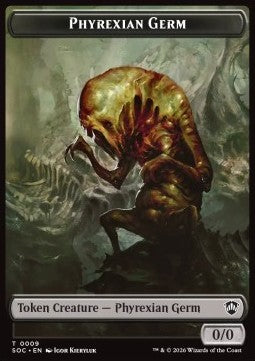 Phyrexian Germ Token (B 0/0) // Thopter Token (A 1/1)